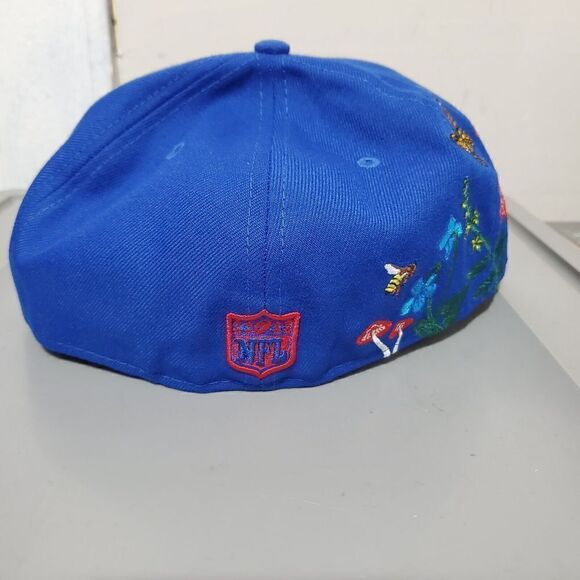 New York Giants NFL Size 7 1/2 Blooming Blue 59FIFTY Fitted Cap New Era - Picture 4 of 11
